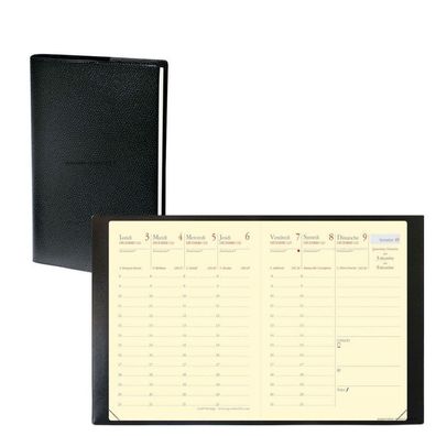 QUO VADIS 368034Q Agenda de poche Carla Prestige, 2026, Impala noir