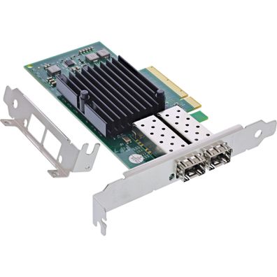 InLine Dual 10-Gigabit Netzwerkkarte - 2x SFP+ - PCIe x8