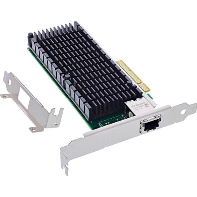 InLine 10-Gigabit Netzwerkkarte - 1x RJ45 10Gb/s - PCIe x8
