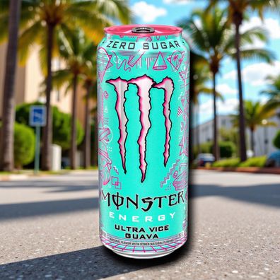 Monster Energy Ultra Vice Guava 6 x 0,473 l - Zero Sugar USA Import