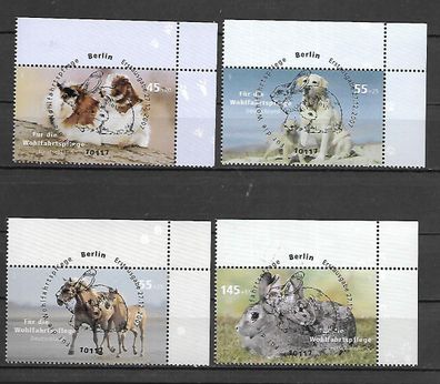 BRD gestempelt Michel-Nummer 2630-2633 rechte obere Eckrandstücke