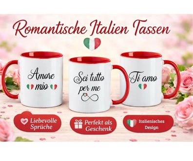 Italienische Tasse Liebe | Amore Mio Ti Amo | Valentinstag Geschenk