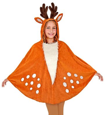 Reh Poncho mit Kapuze Kinder Widmann