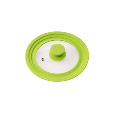 bremermann Universal-Glasdeckel mit Silikonrand, 16/18/20 cm, grün klein