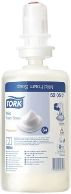 5x Tork® 520501 Premium Schaumseife Milddezent für System S4 - parfümiert, 1000 ml