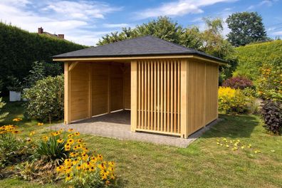 Pavillon Holzpavillon Gartenlaube Terrasse ( 10 ] 3x3 3,5x3,5 3x4