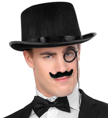 Zylinder Filz schwarz