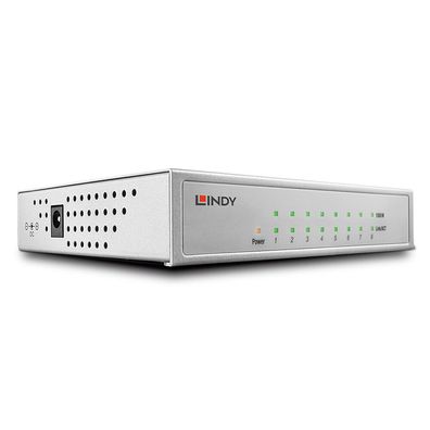 Lindy Gigabit Desktop Switch - Switch - 8 x 10/100/1000