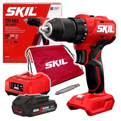 Akku-Bohrschrauber Skil 3011, 20V, 2-Gang, bürstenlos, Set