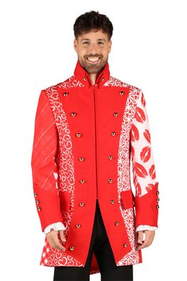 Karnevalsjacke Herren rot/weiß Frack Köln Elferrat Uniform Karneval Fasching