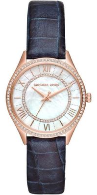 Michael Kors Lauryn Lady Damenuhr roségold blau MK2757