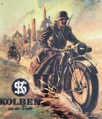 NSU Kolben an der Front, Motorrad, Oldtimer