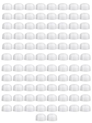 90x OTTO Verschlusskappe V-KAPPE für 290-310 ml Kartuschen zum sicheren Verschließen