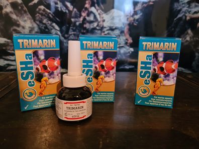 3x eSHa Trimarin 20ml - für Salzwasseraquarien max. 800 Liter Meerwasser Marine