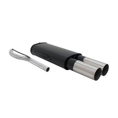 Novus Sportauspuff für VW Passat 35i 2x76mm RL-Design Endschalldämpfer mit ABE