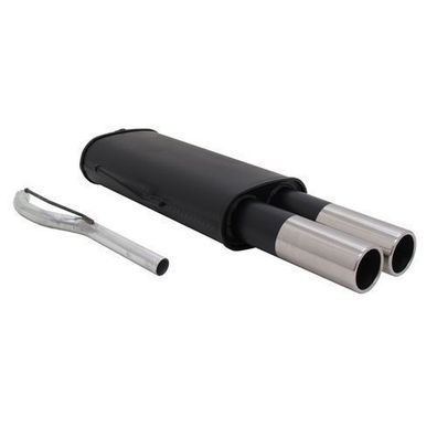 Novus Sportauspuff für VW Passat 35i 2x76mm Endschalldämpfer mit ABE