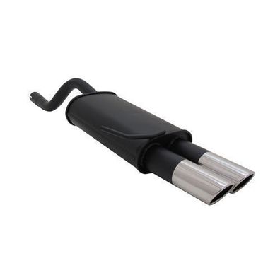 Novus Sportauspuff für Renault Clio 2 2x76mm SR-Design Endschalldämpfer mit ABE