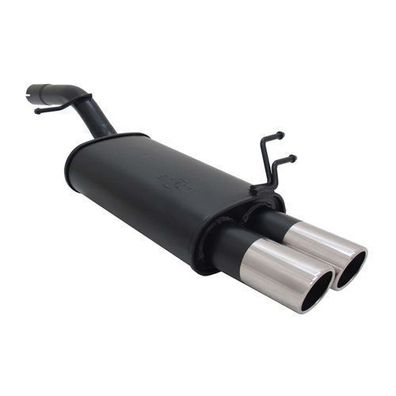 Novus Sportauspuff für Ford Fiesta MK6 JH / JD 2x76mm SR-Design mit ABE
