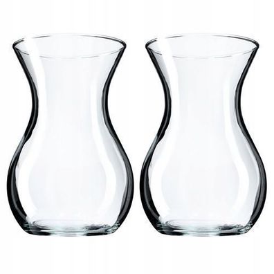 KADAX Blumenvase, 18cm Vase aus Glas, ?8cm Glasblumenvase mit einem 11cm Hals