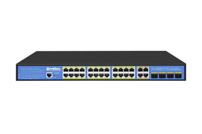 Ernitec Managed Layer 2+ Switch, 24 ports, 4 x Gigabit RJ45 ports, 1 x console port (
