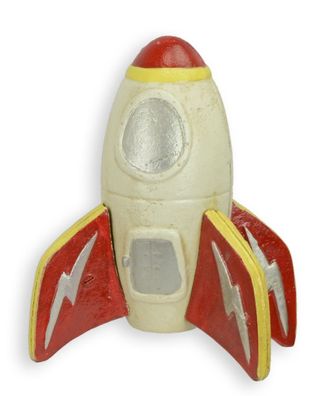 Spardose Rakete aus Gusseisen Replikat Retro Design Dekoration