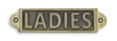 Schild „Damen“ Gusseisen Replikat Retro Design Dekoration