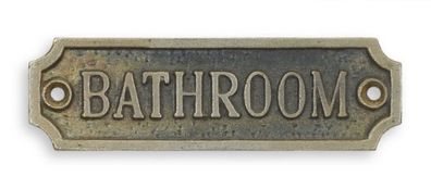 Schild „Badezimmer“ Gusseisen Replikat Retro Design Dekoration