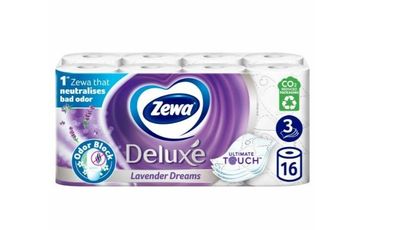 Zewa Deluxe Lavendel Träume 3 Lagen Toilettenpapier 16 Rollen