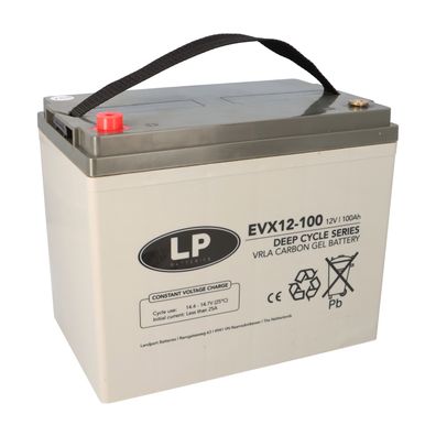 Landport LP EVX12100 12V 100Ah Deep-Cycle AGM-GEL Batterie