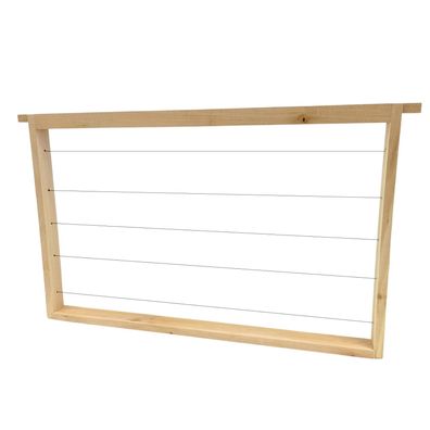 Dadant "US Brut" Rähmchen Modifiziert LINDE mit Geraden Seiten 482 x 285 mm