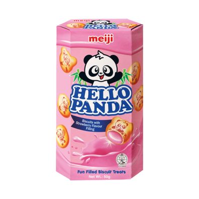 Meiji Hello Panda Kekse Erdbeerfüllung 50g