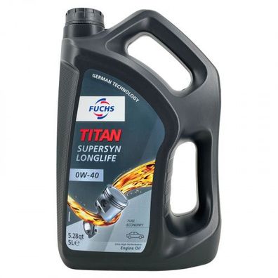 Fuchs Titan Supersyn Longlife 0W-40 5 Liter
