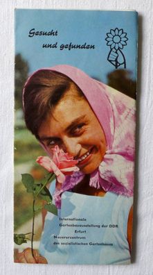 DDR IGA Erfurt AK Ansichtskarten Faltblatt Prospekt Reiseführer Plan