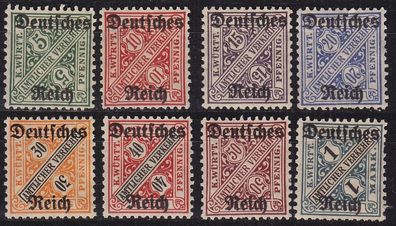 Germany REICH Dienst [1920] MiNr 0057-64 ( * /mh ) [01]