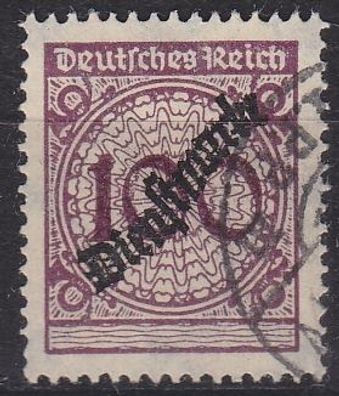 Germany REICH Dienst [1923] MiNr 0104 ( O/used ) [01]