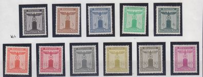 Germany REICH Dienst [1938] MiNr 0144-54 ( * /mh ) [01]