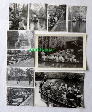 Konvolut 10 Fotos Spreewald 16.05.1969 DDR Spreewaldkahn Lot