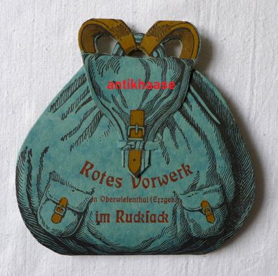 Rotes Vorwerk in Oberwiesenthal Erzgebirge im Rucksack Leporello D.R.G.M