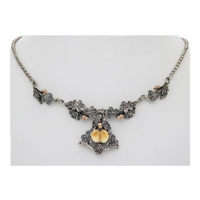 Trachtencollier Rotgold 585 Silber 835 Grandl Second Hand wie neu 25325087 getragen