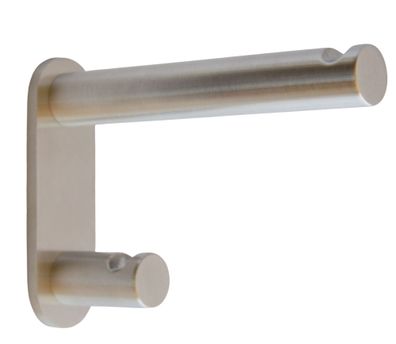 Garderobenhaken Edelstahl massiv gebürstet Wandhaken groß schwere Jacken Mäntel