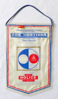 TOS Hostivar Praha Wimpel Anstecknadel Abzeichen Tschechoslowakai CSSR