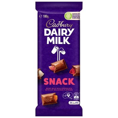 Cadbury Snack Schokolade - Import 180 g
