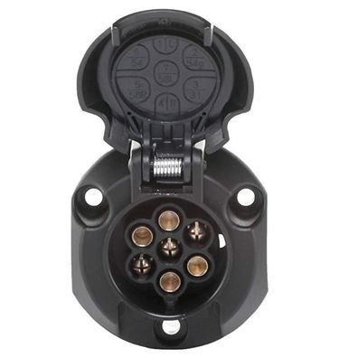 Steckdose 7-polig 12V 16A mit Deckel