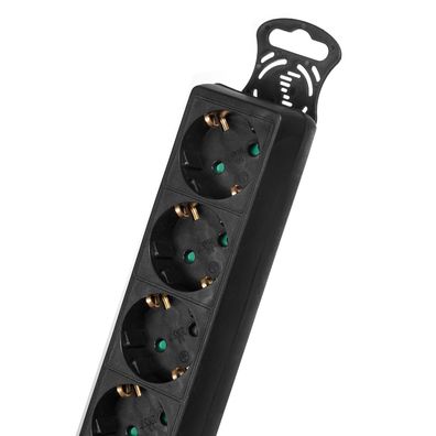 Steckdosenleiste 6-fach für Schukostecker, Ein- / Ausschalter, Kindersicherung 5 m
