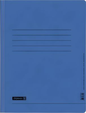 Brunnen Schnellhefter A4 mit Einstecktasche blau 102010730