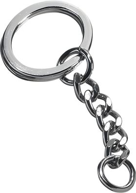 KNORR Prandell SchlüsselRingemit Kette 20 x 25 mm Metall silberfarben