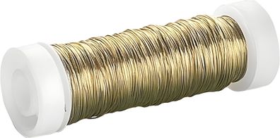KNORR Prandell 216436692 Lackdraht 50 m Ø 03 mm Eisen goldfarben