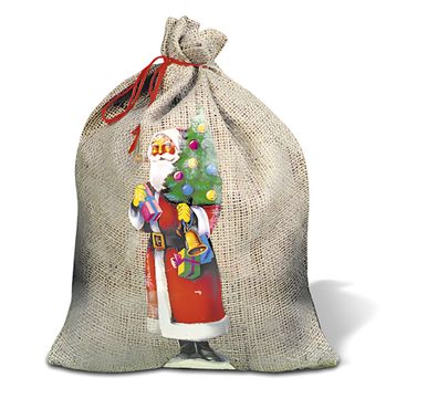 Ursus Jutesack MIT Nikolausbild+band 26x38CM