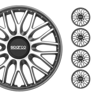 Sparco Radkappen 16 Zoll Roma Silber Grau 4tlg