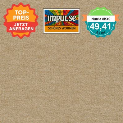 Vorwerk Nutria Melange 8K49 Velours 400 oder 500 cm breit - ab 5 m² versandkostenfrei